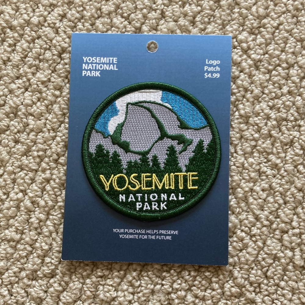 Yosemite California National Park Iron On Patch Large Graphic Parks Project NWT